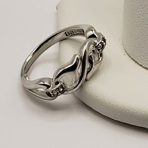 Designer Ring  .925 SS  Sz 7